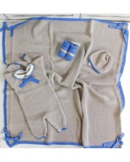 Perforated Onesie Set with Bow §80