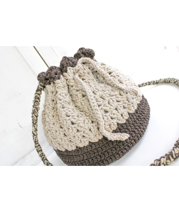 100% Cotton Cord Bucket Shoulder Strap