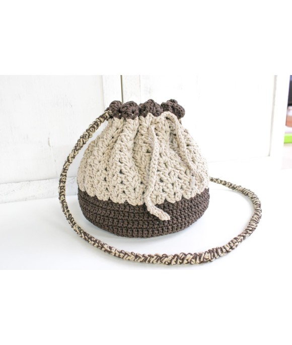 100% Cotton Cord Bucket Shoulder Strap