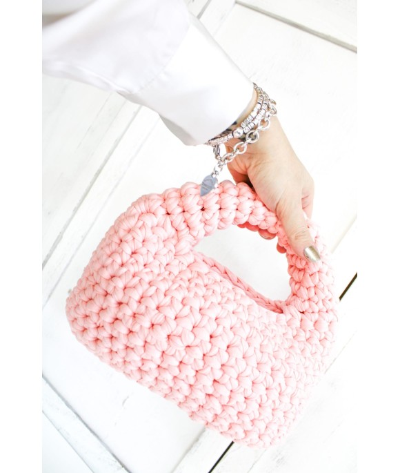 Pink Ribbon Basket Bag