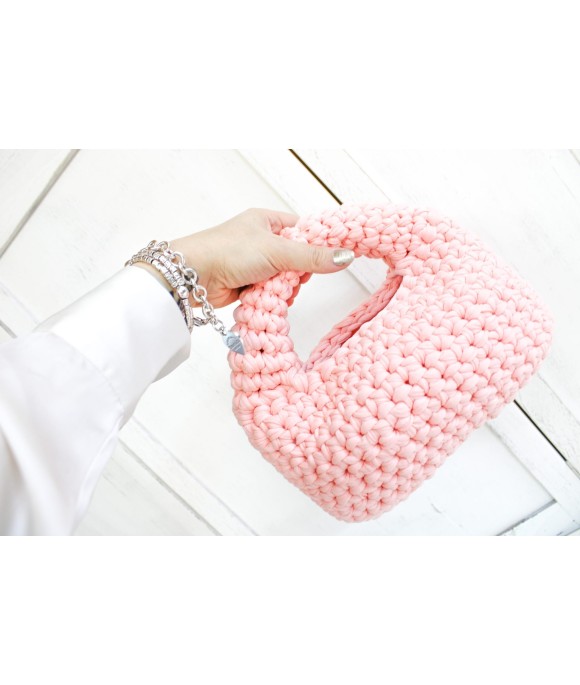 Pink Ribbon Basket Bag