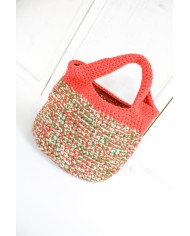 Wool blend handbag