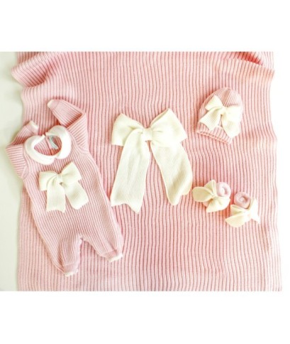 Pink/white English knitted wool set §51