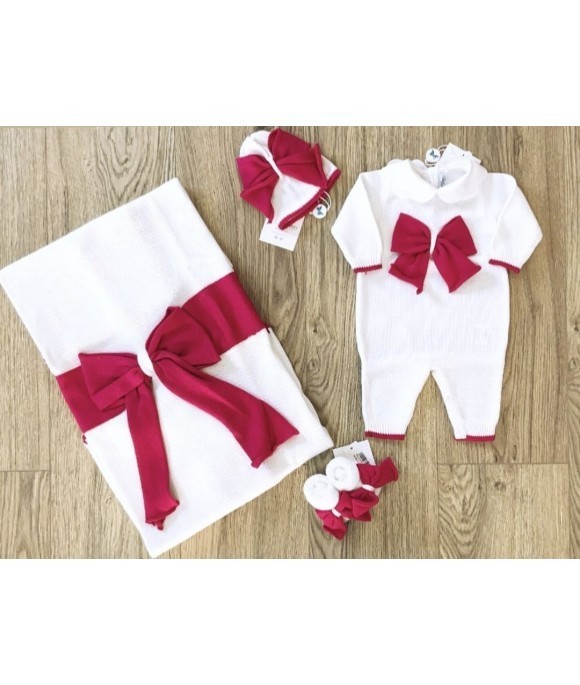 Bow Cotton Onesie Set §96