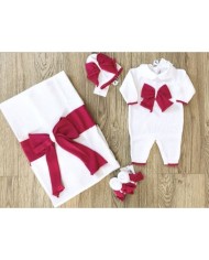 Bow Cotton Onesie Set §96