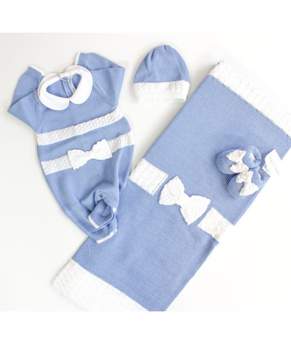 Bow Set with Cotton Grain Bow - Onesie §107