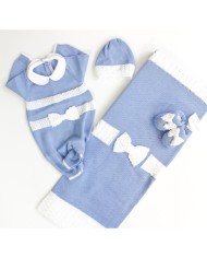 Bow Set with Cotton Grain Bow - Onesie §107