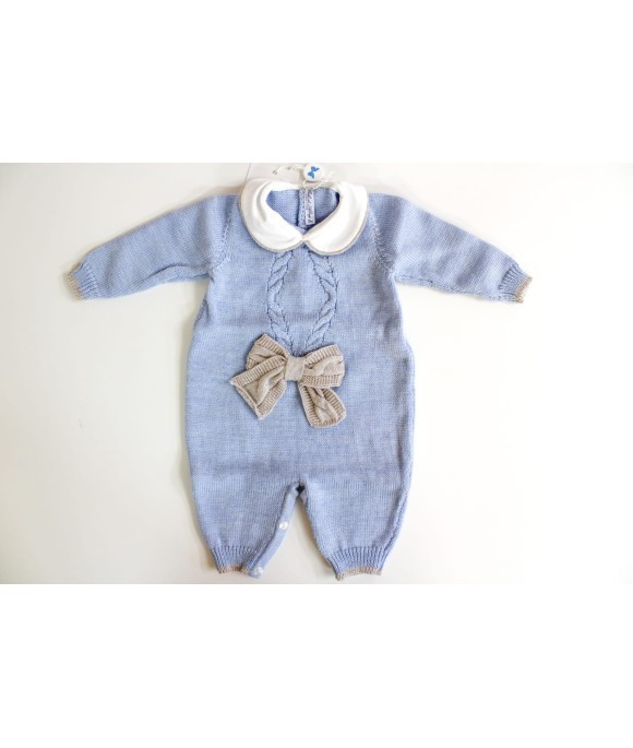 Playsuit with double braid and bow §118