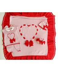 Heart Ribbon + Rouche Set §138