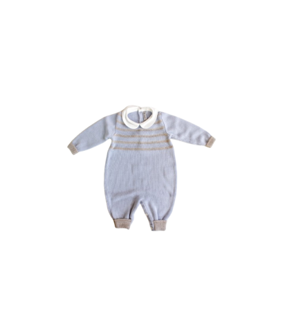 Male Woolen Horizontal Striped Onesie §151