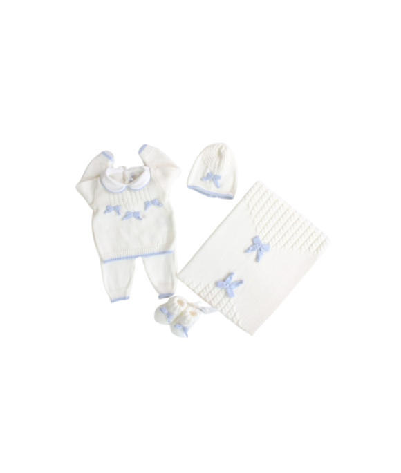 Set Fiocchetti Lana Maschietto (Maglia + Pantalone) §156