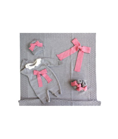 Striped Bow Set - Onesie §177