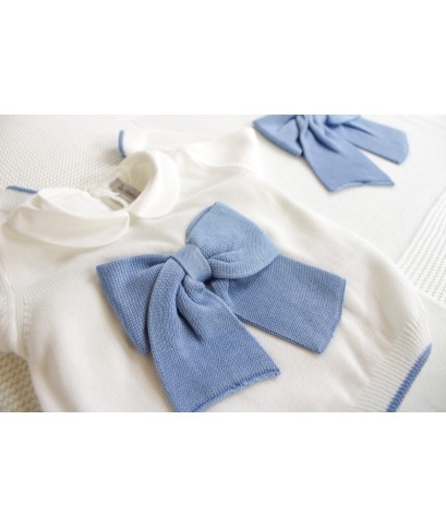 Cotton Bow Set - Band Covers (White-Light Blue) Boy §334