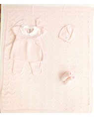 Cotton Openwork Hearts Set - Girl's Headband Cover §339