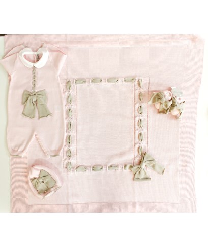 Bow Set With Cotton Ribbon - Onesie §348