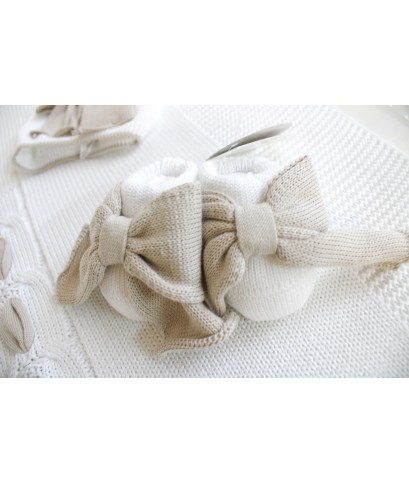 Bow Set With Cotton Ribbon - Onesie §349