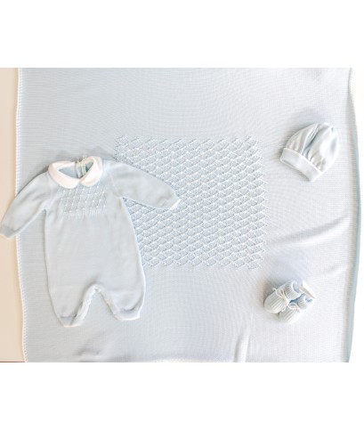 Set Punto Smock Cotone - Tutina §358