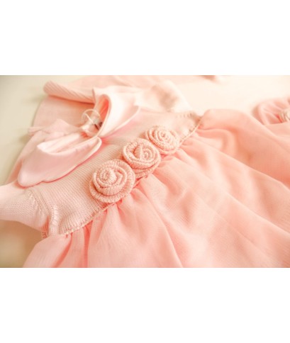 Cotton Tulle Set - Headband Cover + Dress §392