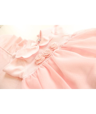 Cotton Tulle Set - Headband Cover + Dress §392