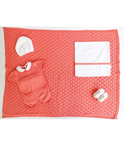 Perforated Cotton Set - Short Swaddling Cover + Sheet §405