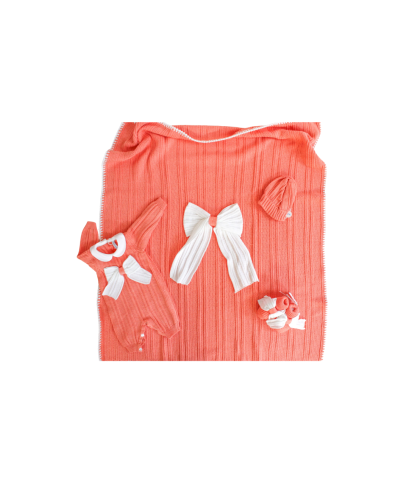 Cotton Ribbed Bow Set - Onesie §248