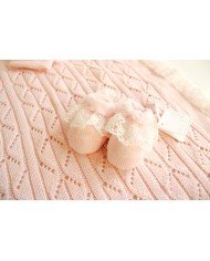 Ceremony Set With Cotton Lace (Girls) - Headband Covers §414