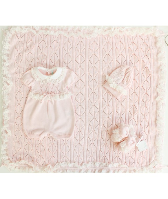 Ceremony Set With Cotton Lace (Girls) - Romper §415