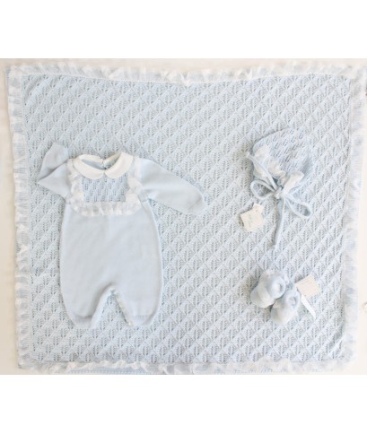 Ceremony Set With Cotton Lace (Boy) - Onesie §420