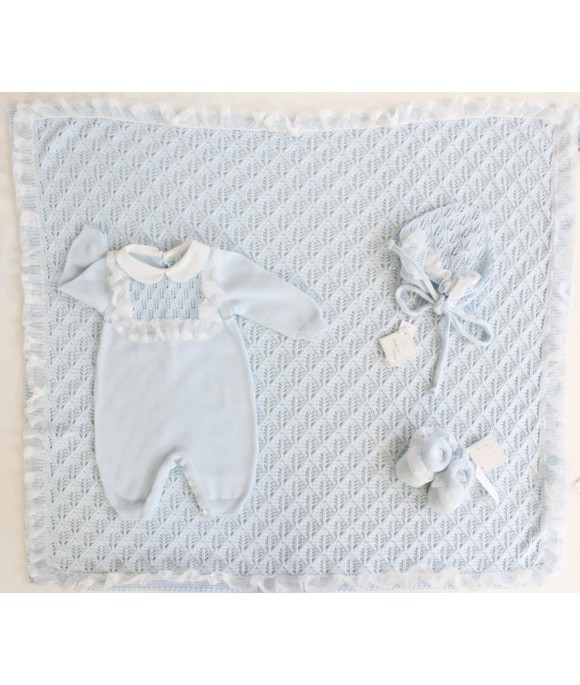 Ceremony Set With Cotton Lace (Boy) - Onesie §420