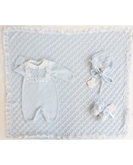 Ceremony Set With Cotton Lace (Boy) - Onesie §420