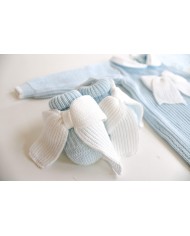 Set Maglia Inglese Cotone - Pagliaccetto Con Fiocco §433