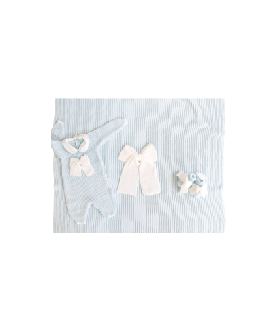 Set Maglia Inglese Cotone - Tutina Con Fiocco §435