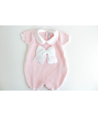 English Cotton Jersey Series - Romper With Bow §488