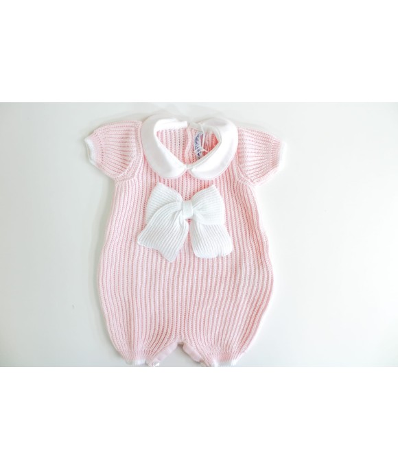 English Cotton Jersey Series - Romper With Bow §488