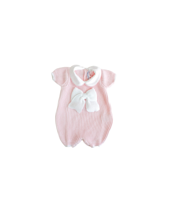 English Cotton Jersey Series - Romper With Bow §488