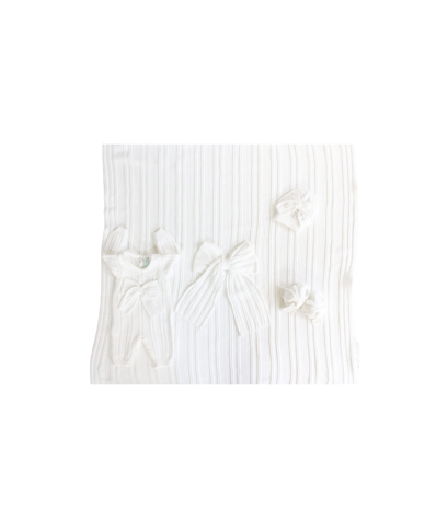 Set Costone Largo Cotone - Tutina Con Fiocco §497