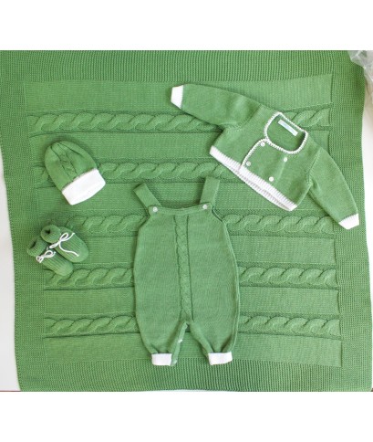 Cotton Braids Set - Overalls + Jacket §530