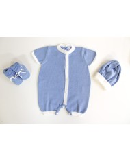 Cotton Button Series - Romper With Shoes + Hat §542