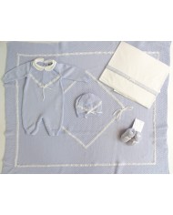 Set pizzo e fettuccia Lana 2 taglia 1 mese en