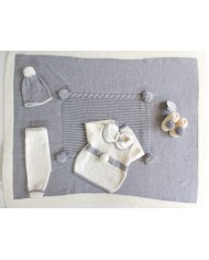 Set Fettuccia Alternata Lana taglia 1 mese