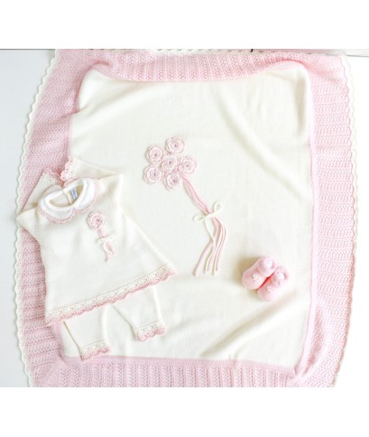 Set Fiori applicati Lana taglia 1 mese en