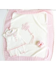 Set Cuore Fettuccia Lana 2 taglia 1 mese en