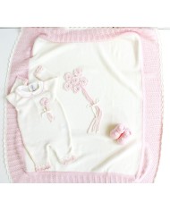 Set Fiori applicati Lana taglia 1 mese en