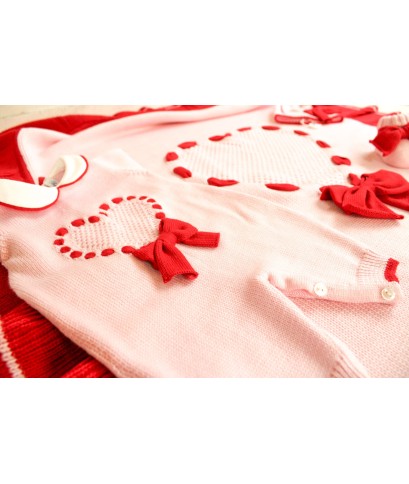 Set Cuore Fettuccia Lana taglia 1 mese en