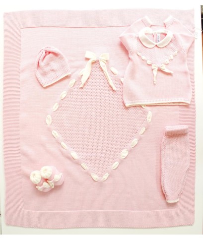 Set Fettuccia Rombo Lana taglia 1 mese en