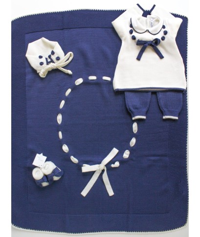 Set Fettuccia Collana Lana taglia 1 mese