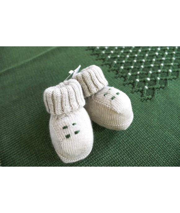 Set Punto Smock 3 Lana taglia 3 mesi en