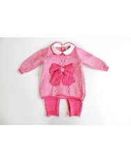 Set Punto Smock 3 Lana taglia 3 mesi en