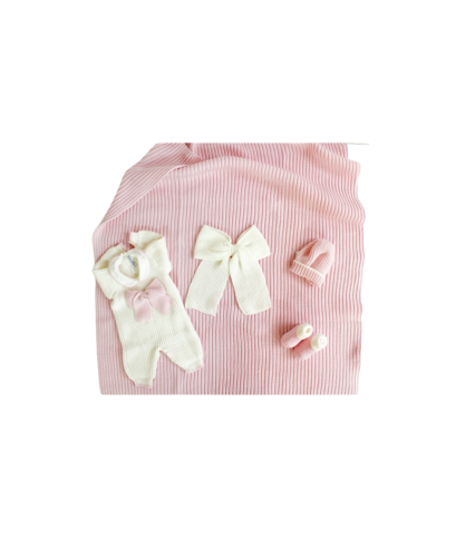 Set Maglia Inglese Tutina (Rosa-Bianco) §31