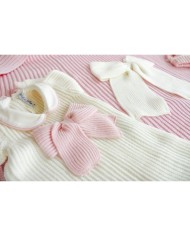 Set Maglia Inglese Tutina (Rosa-Bianco) §31